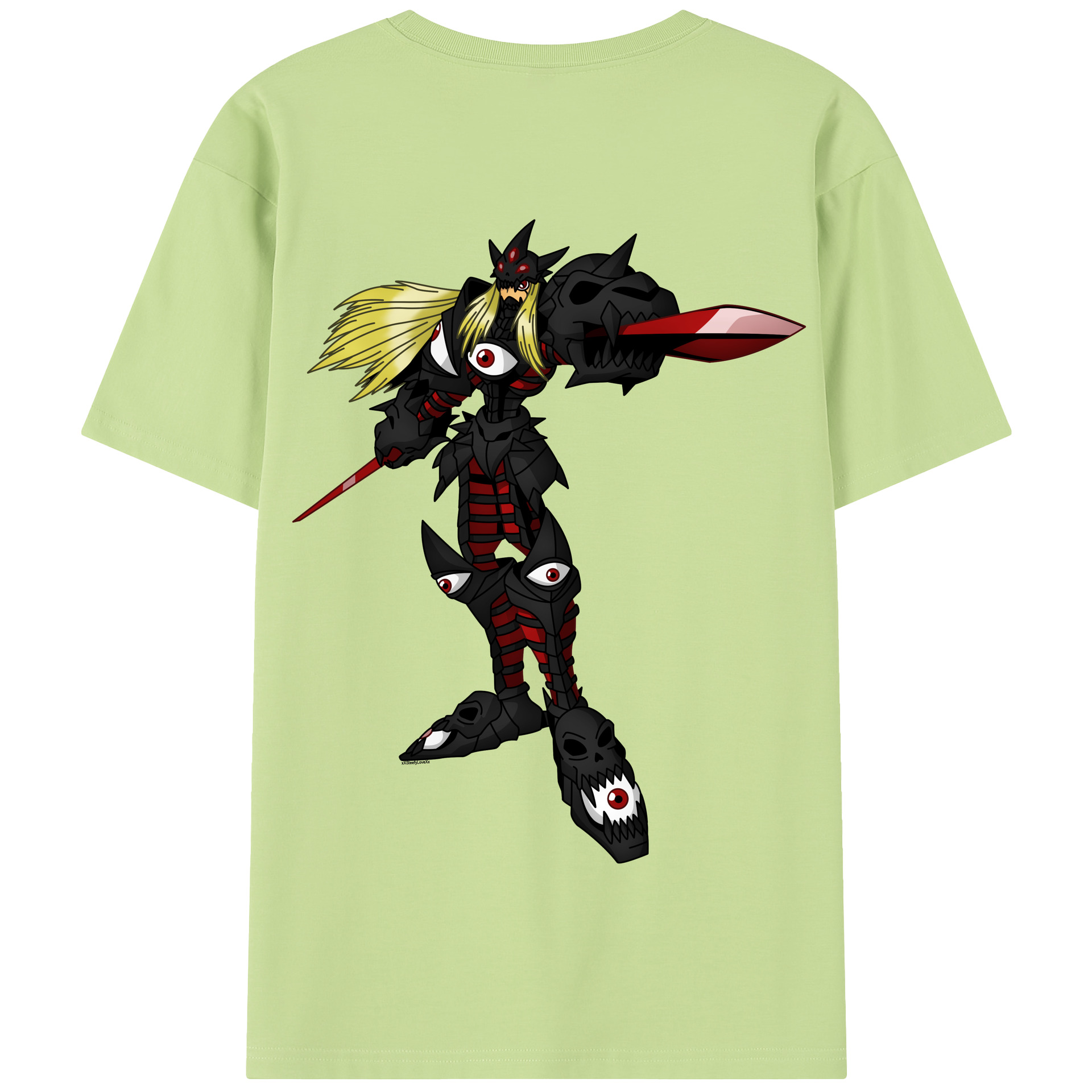 （画像用） Digimon デジタルモンスター/デジモン 綿100％半袖Tシャツ（背面プリント）